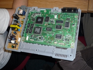 The insides of a PS1